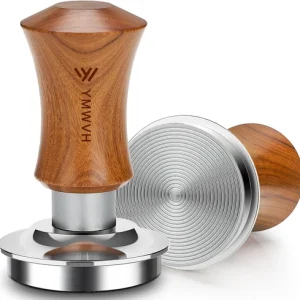 Espresso Tamper, 51MM 2 Spring-Loaded Calibrated Tamper with Stainless Steel Rip
